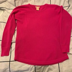 Bright pink Nordstrom sweater